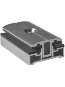 Middle Clamp Profi wide for frameless modules 3-14mm (250mm long)
