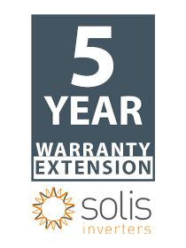 Solis Warranty Ext. of 5 years (Total 10y) for 2.5 to 6.0kW